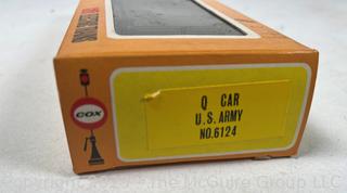 Six (6) HO Scale Train Cars in Original Boxes Including  TYCO, AHM and COX 