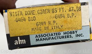 AHM Train Cars and Accessories, Including Eight (8) HO Scale Train Cars in Boxes