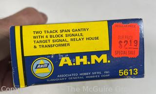 AHM Train Cars and Accessories, Including Eight (8) HO Scale Train Cars in Boxes