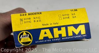 AHM Train Cars and Accessories, Including Eight (8) HO Scale Train Cars in Boxes