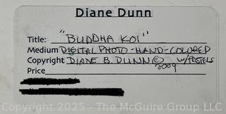 Unframed Digital Color Photo Titled Buddha Koi by Diane B Dunn, 2009.  