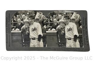 1932 World Series Game 4 Babe Ruth Called Shot Series Keystone Stereoscope Slide