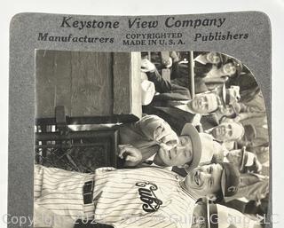 1932 World Series Game 4 Babe Ruth Called Shot Series Keystone Stereoscope Slide