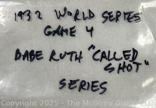 1932 World Series Game 4 Babe Ruth Called Shot Series Keystone Stereoscope Slide