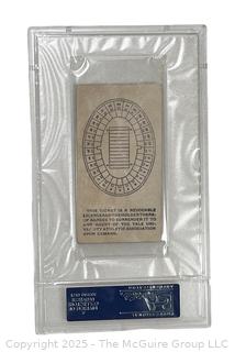 PSA Graded Souvenir 1934 Yale Football Game ticket