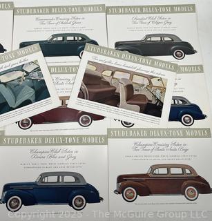 1940 Studebaker 2-Tone Portfolio 11-Plates Complete Commander President Champion