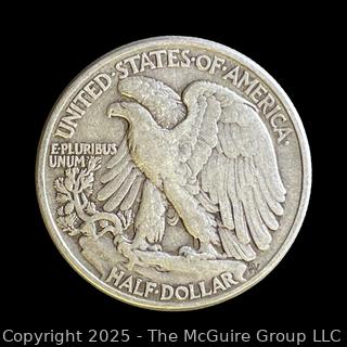 1945 (P) "Walking Liberty" US Half Dollar Silver Coin