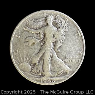 1946 (S) "Walking Liberty" US Half Dollar Silver Coin
