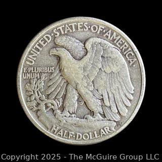 1945 (P) "Walking Liberty" US Half Dollar Silver Coin