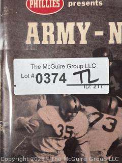 1959 Souvenir Program of ARMY-NAVY Football Game 