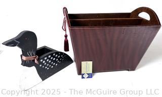 Magazine Rack and Wooden Duck Box