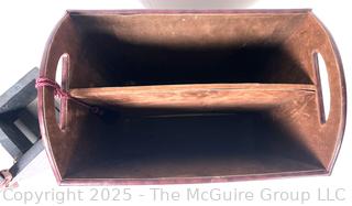 Magazine Rack and Wooden Duck Box