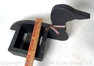 Magazine Rack and Wooden Duck Box