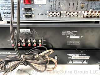 Stereo Electronics (untested): BSR EQ-3000 Stereo Frequency Graphic Equalizer Spectrum Analyzer; Sherwood TD-1120 Stereo Tuner AM/FM Synthesizer Black; and Dynaco PAT-4 Solid State Stereo Preamplifier