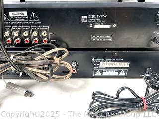 Stereo Electronics (untested): BSR EQ-3000 Stereo Frequency Graphic Equalizer Spectrum Analyzer; Sherwood TD-1120 Stereo Tuner AM/FM Synthesizer Black; and Dynaco PAT-4 Solid State Stereo Preamplifier
