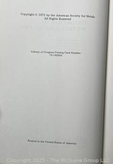 Three (3) Books Including The Alloying Elements In Steel; Oxidation of Metals and Alloys; and The Metallography and Heat Treatment of Iron and Steel 