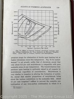 Three (3) Books Including The Alloying Elements In Steel; Oxidation of Metals and Alloys; and The Metallography and Heat Treatment of Iron and Steel 