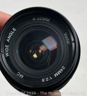 Vivitar Auto Wide-Angle 24mm 1:2.8 Lens No. 37609813 58mm (CANON mount)