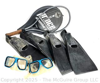 Scuba Gear and Tennis Racket
