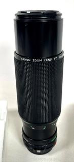 CANON ZOOM Lens FD 100-300mm 1:5.6 Camera Lens made in Japan