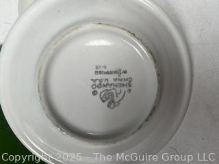 Collection of Porcelain Teacups and Saucers