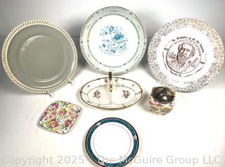 Porcelain China Serving Ware Including Gorham, Harker, Haviland and Royal Winton Summertime