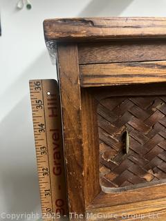 Japanese Tansu Cha-dansu Traditional Tea Ceremony Cabinet,1920's.  12 x 28 x 38"