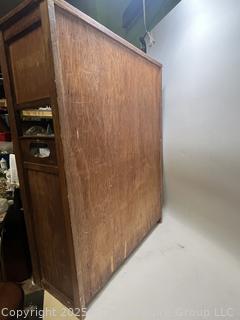 Japanese Tansu Cha-dansu Traditional Tea Ceremony Cabinet,1920's.  12 x 28 x 38"