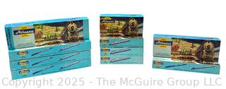 Ten (10) Athearn Miniature HO Scale Train Cars in Original Boxes 