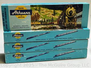 Ten (10) Athearn Miniature HO Scale Train Cars in Original Boxes 
