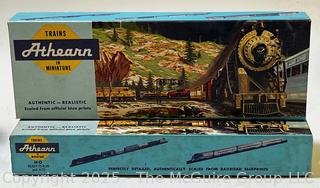 Ten (10) Athearn Miniature HO Scale Train Cars in Original Boxes 