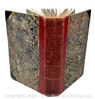 Leather with Marbled Boards "History of the Consulate and the Empire of France Under Napoleon" by M. Thiers <1900 Book
