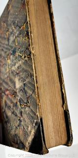Leather with Marbled Boards "History of the Consulate and the Empire of France Under Napoleon" by M. Thiers <1900 Book