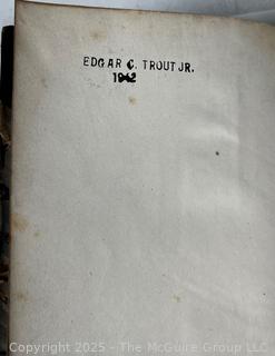 Leather with Marbled Boards "History of the Consulate and the Empire of France Under Napoleon" by M. Thiers <1900 Book