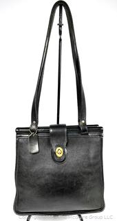 Classic Black Coach Weston Shopper Shoulder Handbag