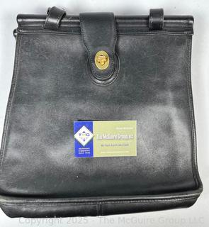 Classic Black Coach Weston Shopper Shoulder Handbag