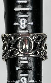 Carolyn Pollack Sterling Silver Openwork Scroll Band Ring