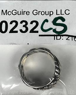 Carolyn Pollack Sterling Silver Openwork Scroll Band Ring