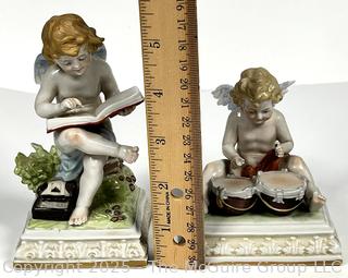 Two (2) Porcelain Scheibe Alsbach German Figurines of Cupids
