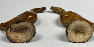 Two (2) Chinese Pottery Duck Statues