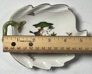 Herend Rothschild Hand Painted Bird Dish 
