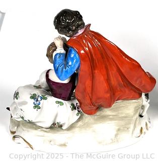 Two (2) Dresden Courting Couple Porcelain Figurines