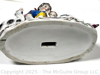 Two (2) Dresden Courting Couple Porcelain Figurines