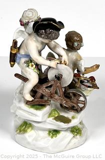 Two (2) Dresden Courting Couple Porcelain Figurines
