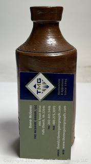 1870 Stoneware Ink Bottle J Arnold London