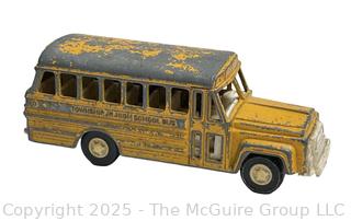 Tootsie Toy Yellow School Bus Township High School Toy Car