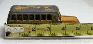 Tootsie Toy Yellow School Bus Township High School Toy Car