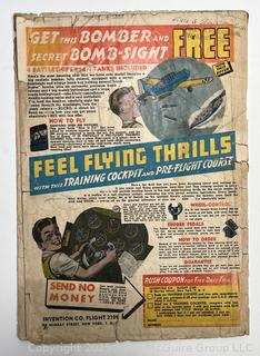 Fight Comics #28, Fiction House, 1943, WWII Torture Comic Book Cover.  Cover Only.