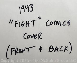 Fight Comics #28, Fiction House, 1943, WWII Torture Comic Book Cover.  Cover Only.