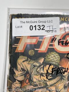Fight Comics #28, Fiction House, 1943, WWII Torture Comic Book Cover.  Cover Only.